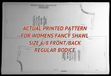Womens Fancy Shawl Outfit Pattern Book