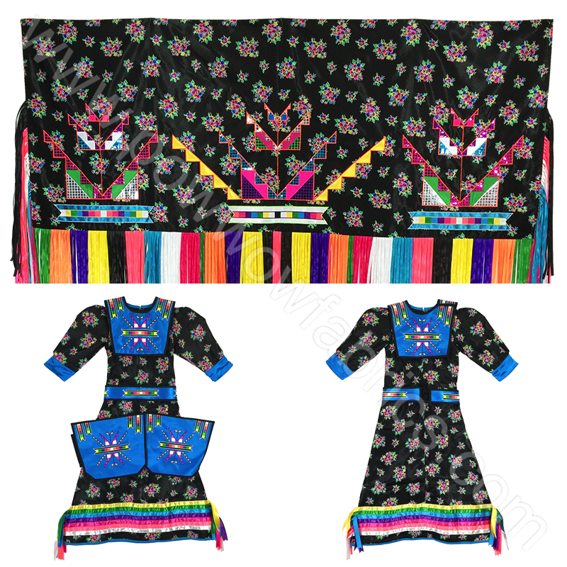 Womens 6 8 Fancy Shawl Outfit Powwow Fabrics and Designs