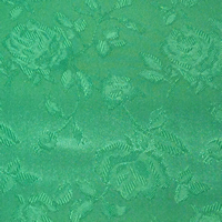 Emerald Green - Floral Satin