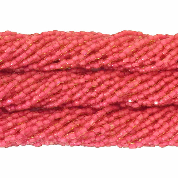 Dark Pink Lined Topaz