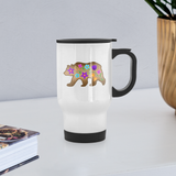 PFD Floral Bear Travel Mug - white
