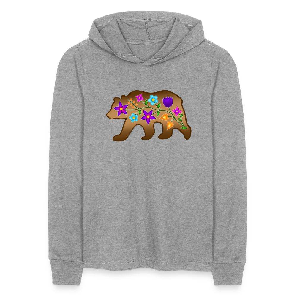 あい様☆ヒス BEAR プルオーバー PFD/Bizaanide'ewin Floral Bear Unisex Long Sleeve Hoodie Shirt