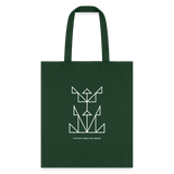 PFD Logo Cotton Tote - forest green