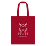 PFD Logo Cotton Tote - red