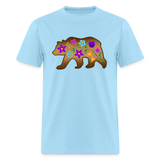 PFD/Bizaanide'ewin Floral Bear Unisex Classic T-Shirt - powder blue