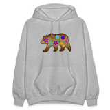 PFD/Bizaanide'ewin Floral Bear Adult Hoodie - heather gray