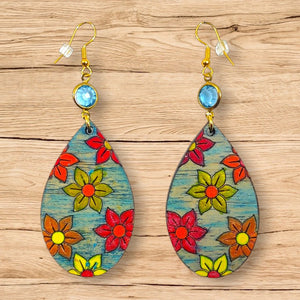 Wood Earrings #8