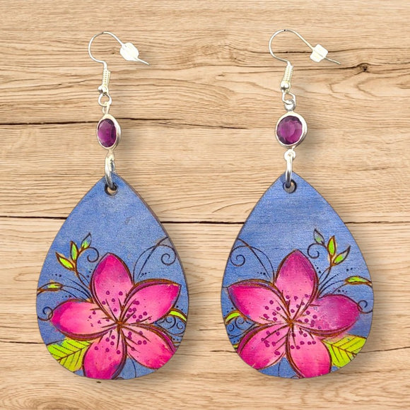Wood Earrings #13