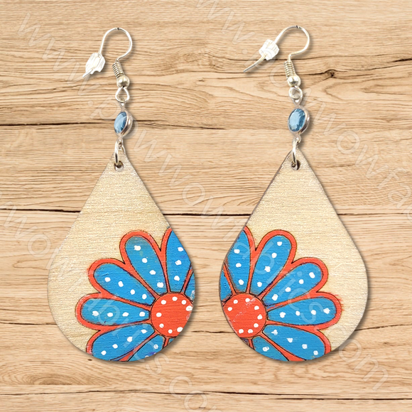 Wood Earrings #46