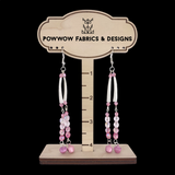Dentalia Earrings #7 - "Pink Panther"