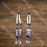 Dentalia Earrings #10 - "Wisteria Lane"