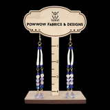 Dentalia Earrings #10 - "Wisteria Lane"