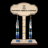 Dentalia Earrings #14 - "Wild Blue Yonder"