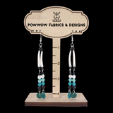 Dentalia Earrings #24 - "Teal-y Eyed"