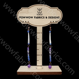 Dentalia Earrings #27 - "Blueberry Pie"