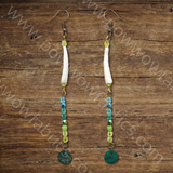 Dentalia Earrings #28 - "Everglades"