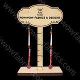 Dentalia Earrings #29 - "Passion Fruit"