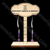Dentalia Earrings #32 - "Grape Soda"