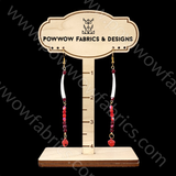 Dentalia Earrings #34 - "Paint the Town Red"