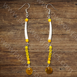 Dentalia Earrings #38 - "Lemonade"