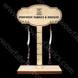 Dentalia Earrings #40 - "Plum-struck"