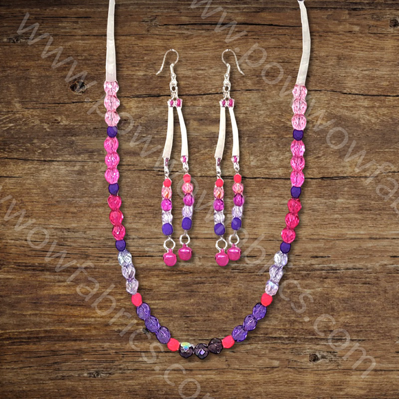 Dentalia Necklace/Earring Set #7 - 