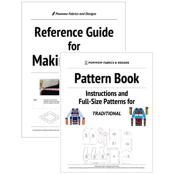 BUNDLE: Boys Traditional Outfit Pattern Book + Reference Guide for Making Regalia