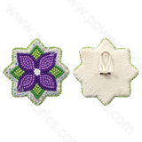 Four Petal Flower - Bling Earrings