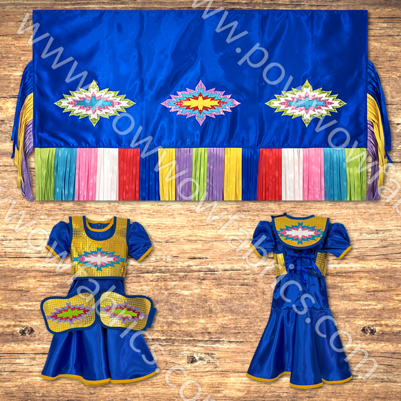 Girls 4-5 Fancy Shawl Outfit