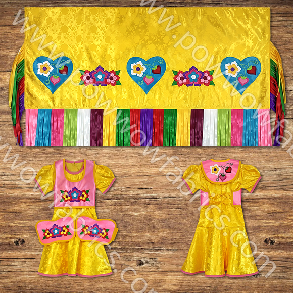 Girls 4-5 Fancy Shawl Outfit (Full Cut)