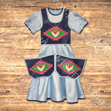 Girls 10-12 Fancy Shawl Outfit (Full Cut)