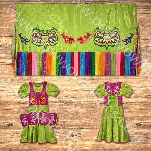 Girls 12-14 Fancy Shawl Outfit