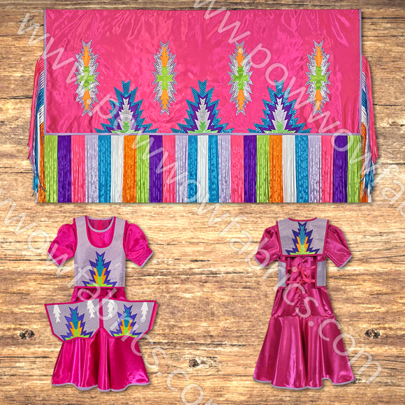 Girls 12-14 Fancy Shawl Outfit