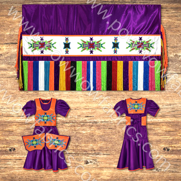 Girls 14-16 Fancy Shawl Outfit