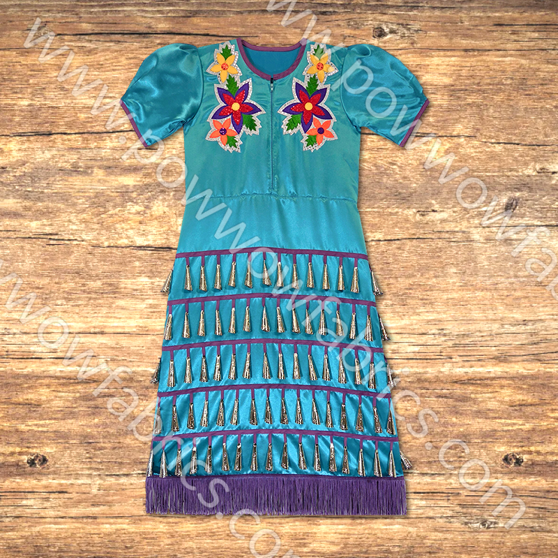 pow wow jingle dress designs Regalia color choices and appliques Color:GreenFloral Dress ideas college-graduation Mother of the Bride