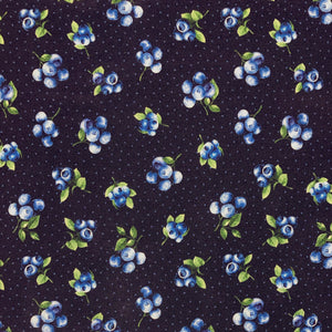 Navy #6: Berries - Cotton Calico