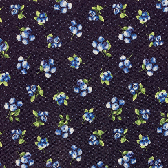 Navy #6: Berries - Cotton Calico