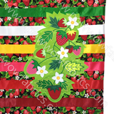 Womens 3XL Appliqued Ribbon Skirt - "I Love You Berry Much"