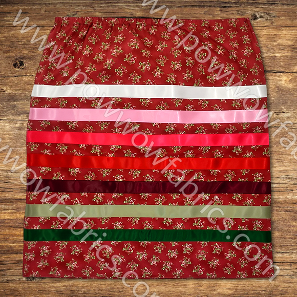 Extra Wide Ribbon Designs Womens Extra Large Ribbon Skirt – Powwow Fabrics and Designs