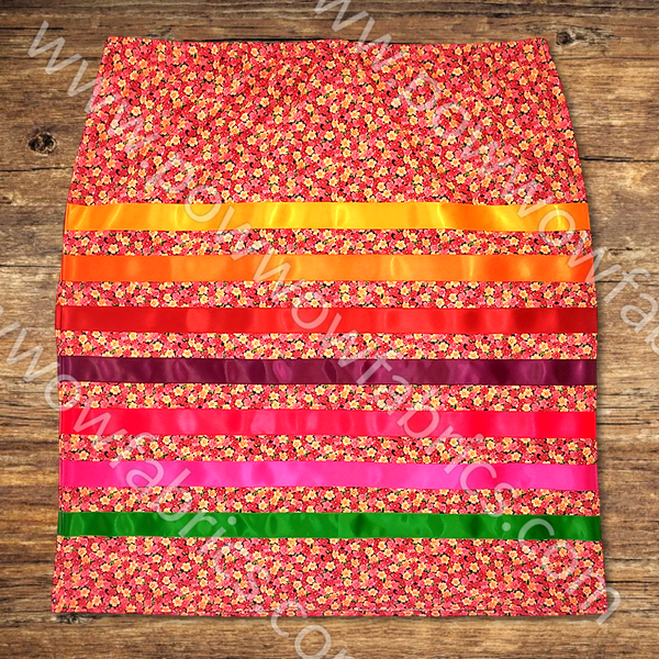 Womens Extra Extra Large Ribbon Skirt – Powwow Fabrics and Designs