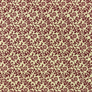 Burgundy #14 - Cotton Calico