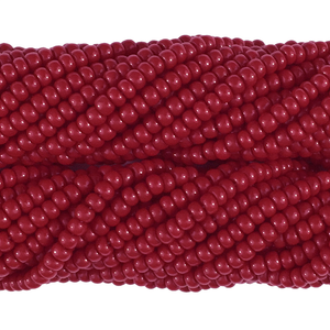Dark Red Opaque - Size 10 Seed Beads