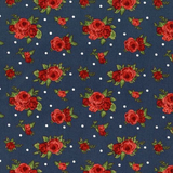 Navy #15 - Cotton Calico