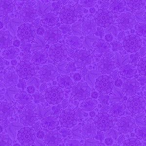 Purple #15 - Cotton Calico