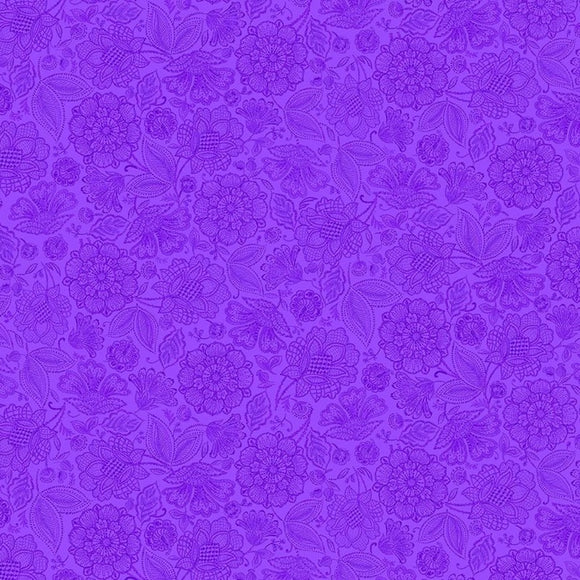 Purple #15 - Cotton Calico