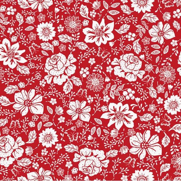 Red #19 - Cotton Calico