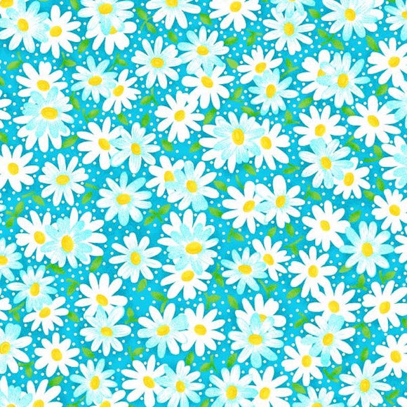 Teal #2 - Cotton Calico