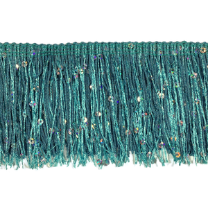 Light Turquoise - 3" Hologram Sequin Fringe