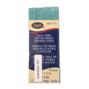 Aquamarine - Bias Tape Double Fold Extra Wide