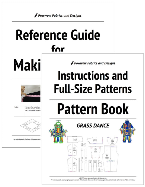 BUNDLE: Boys Grass Dance Outfit Pattern Book + Reference Guide for Making Regalia